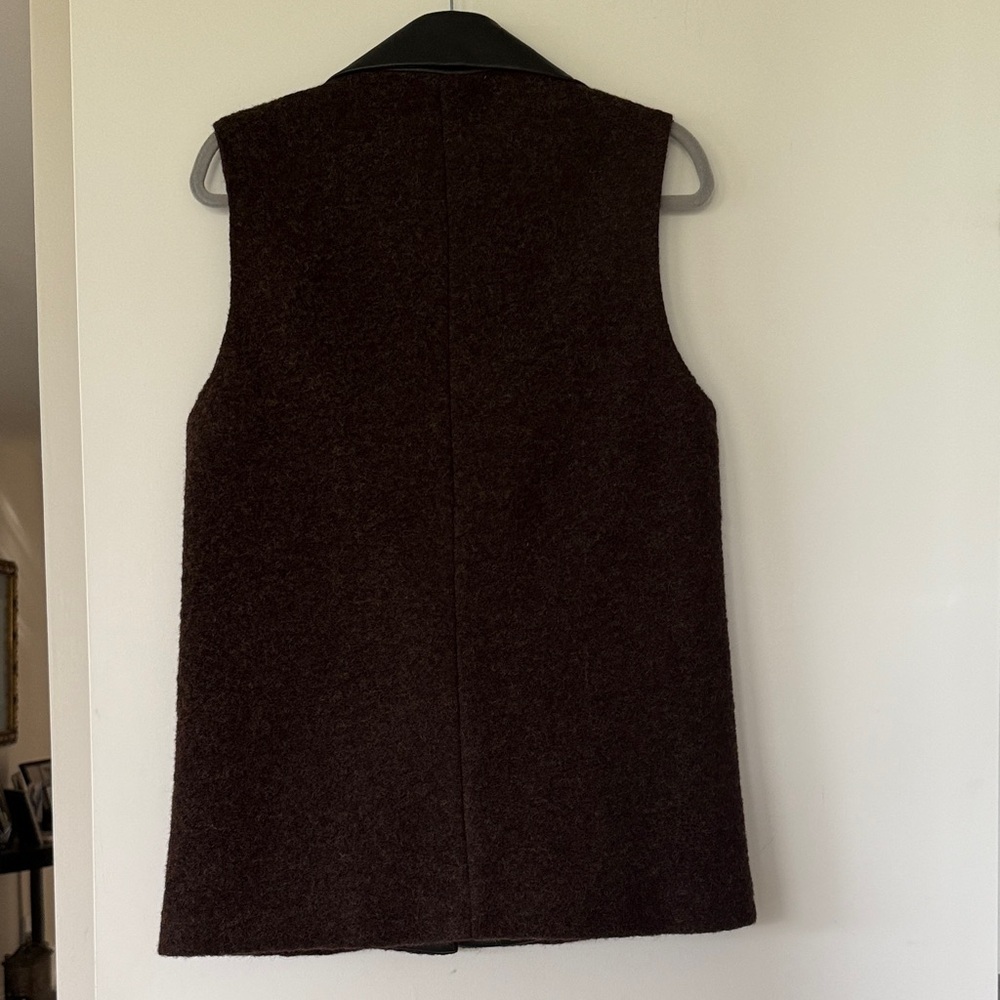 FifteenTwenty Brooklyn Wool Blend Vest Brown and Black Sleeveless sz XS - Picture 9 of 12